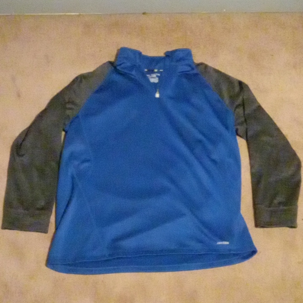 TEK GEAR Turtleneck sweater Dark Blue/Dark Gray Size Large